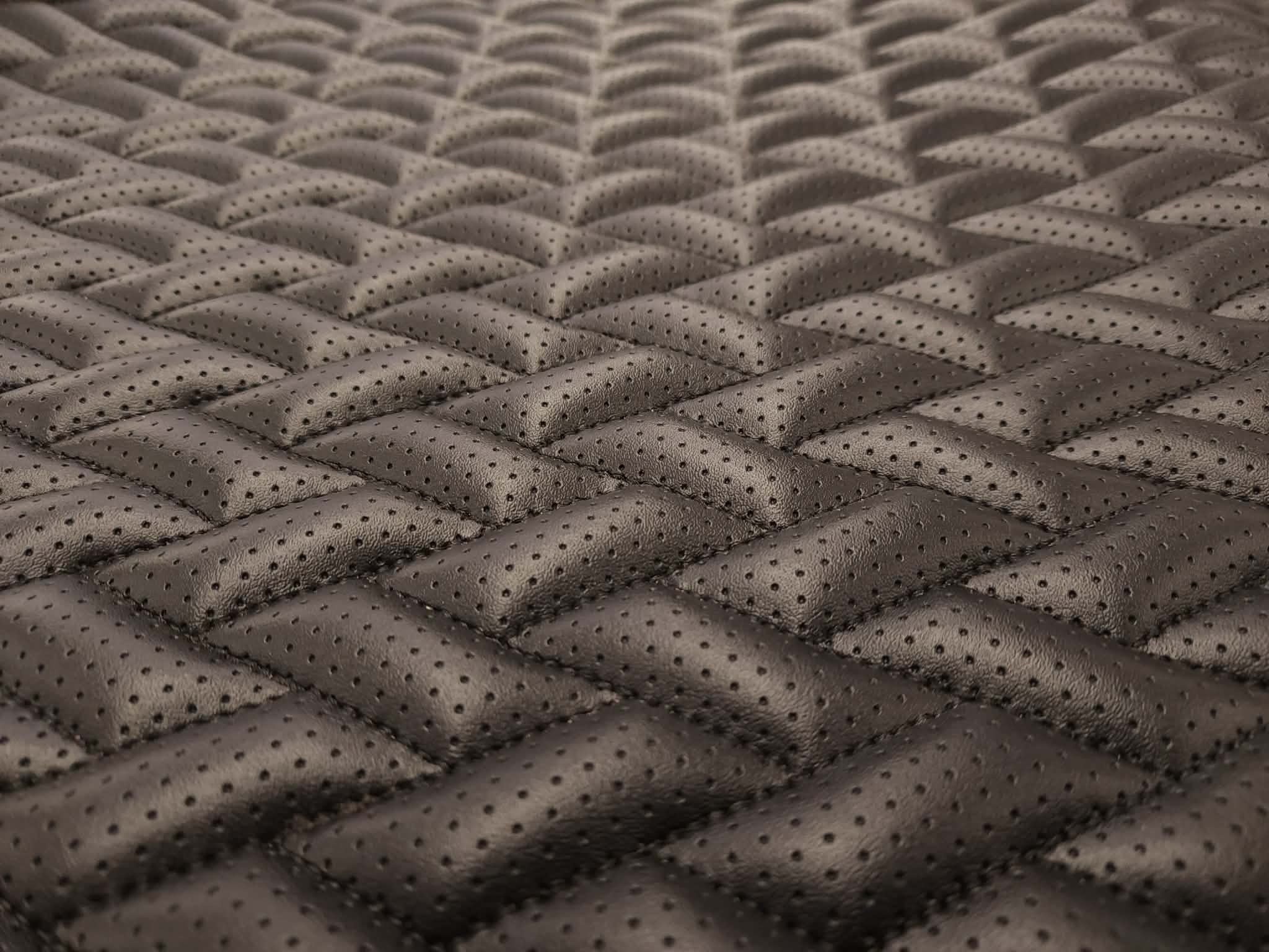 Herringbone - Perforated Black