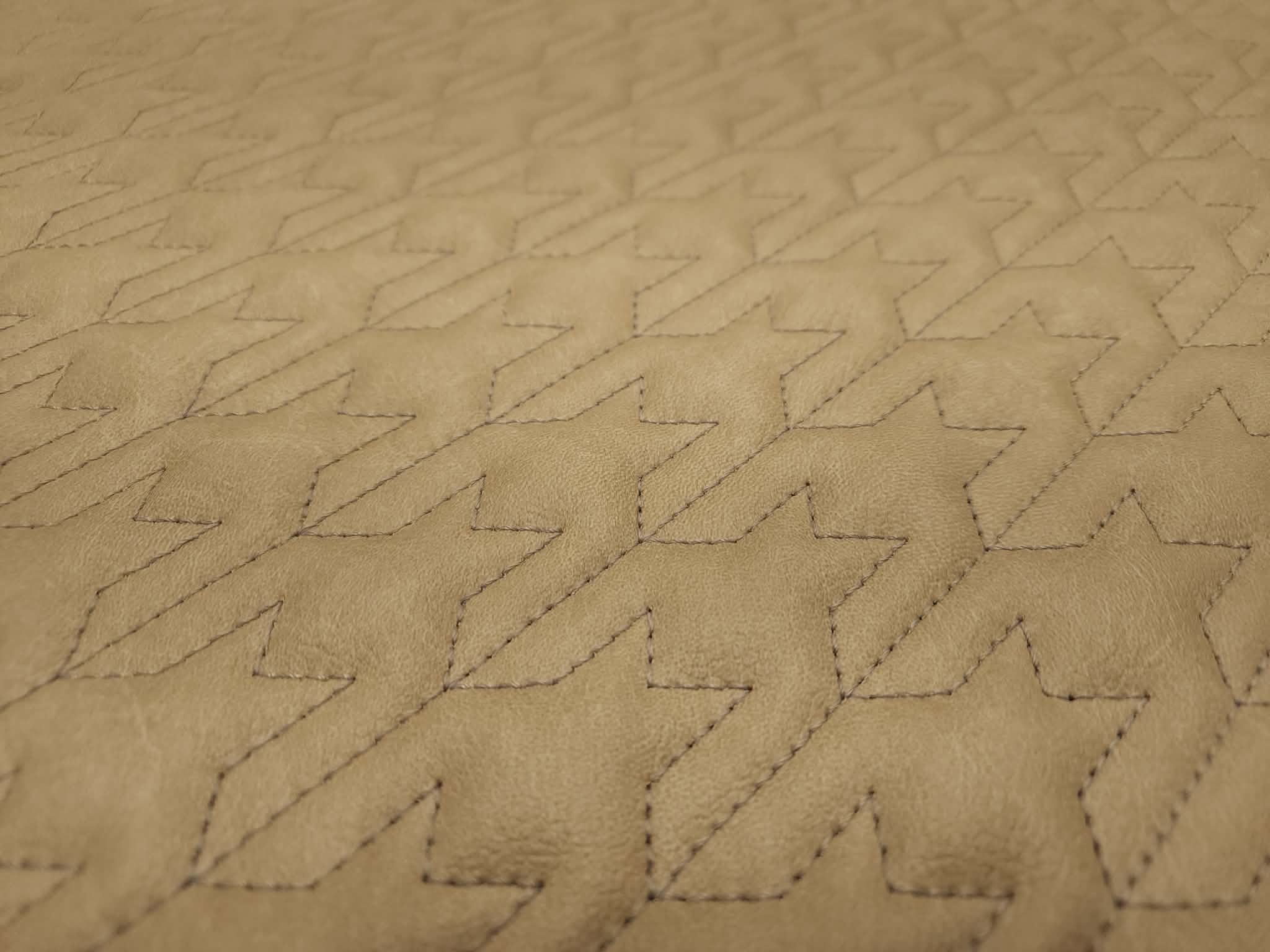 Houndstooth - Khaki / Khaki