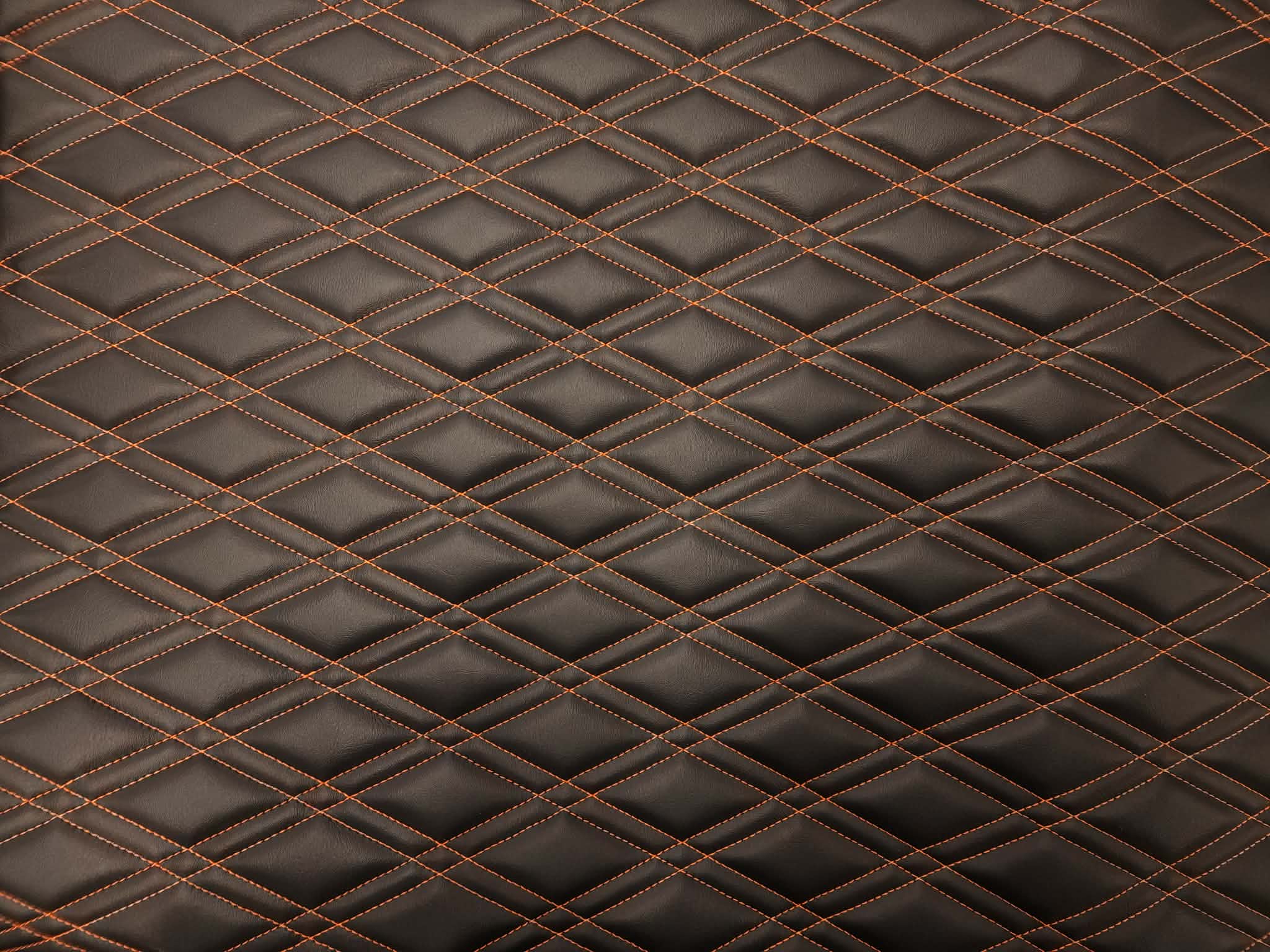 Wide Double Diamond - Black / Orange